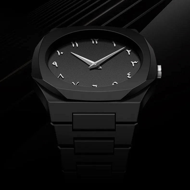 Éclat Noir – Force Mécanique | Montre Automatique Homme Squelette