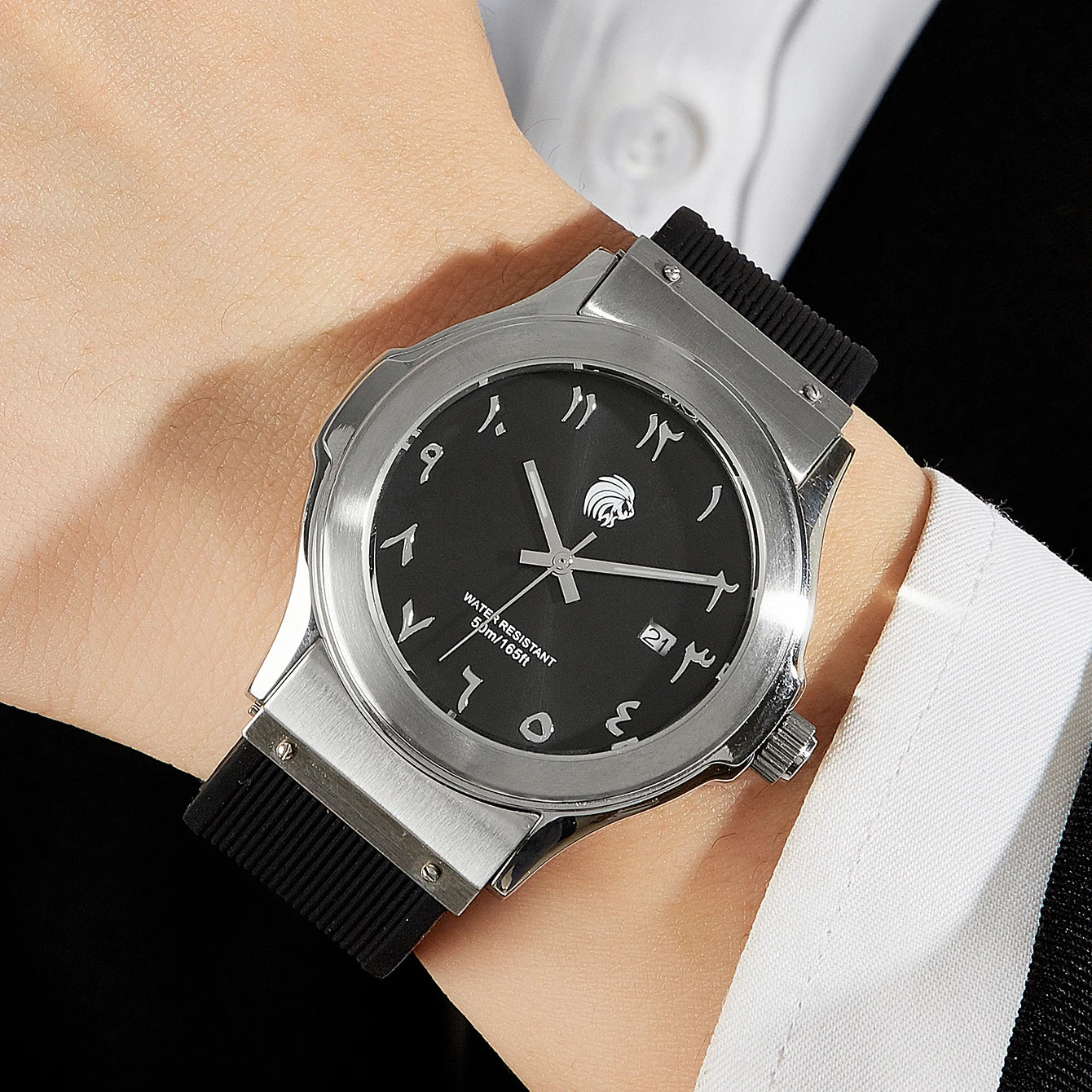 Éclat Noir – Mécanique Exposée | Montre Automatique Homme de Prestige